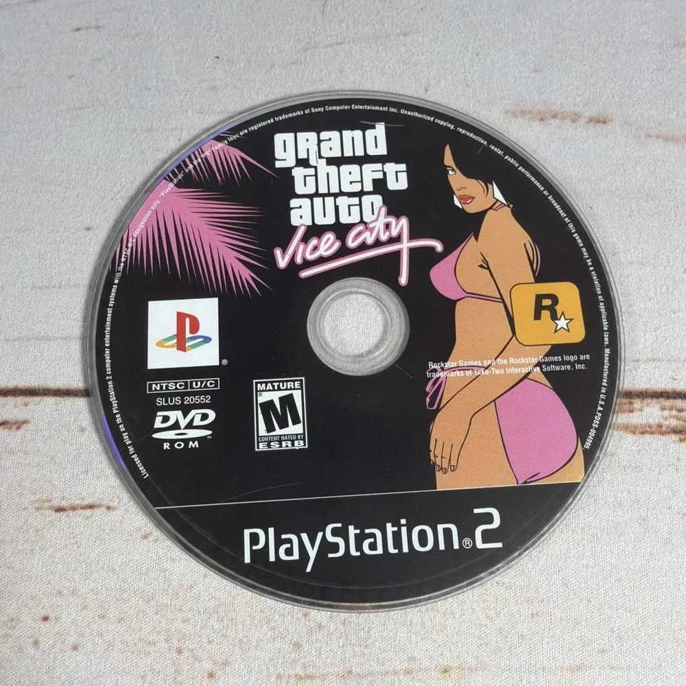 Grand Theft Auto Vice City PlayStation 2 Resurfaced Disc Only Used